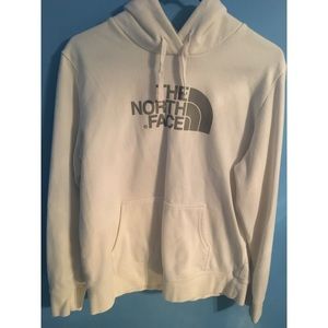 White north face hoodie